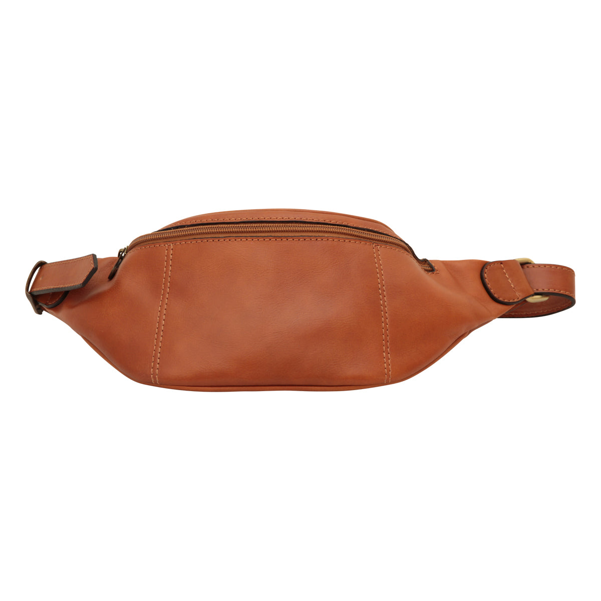 Full grain Italian calf skin leather belt pack - Colonial