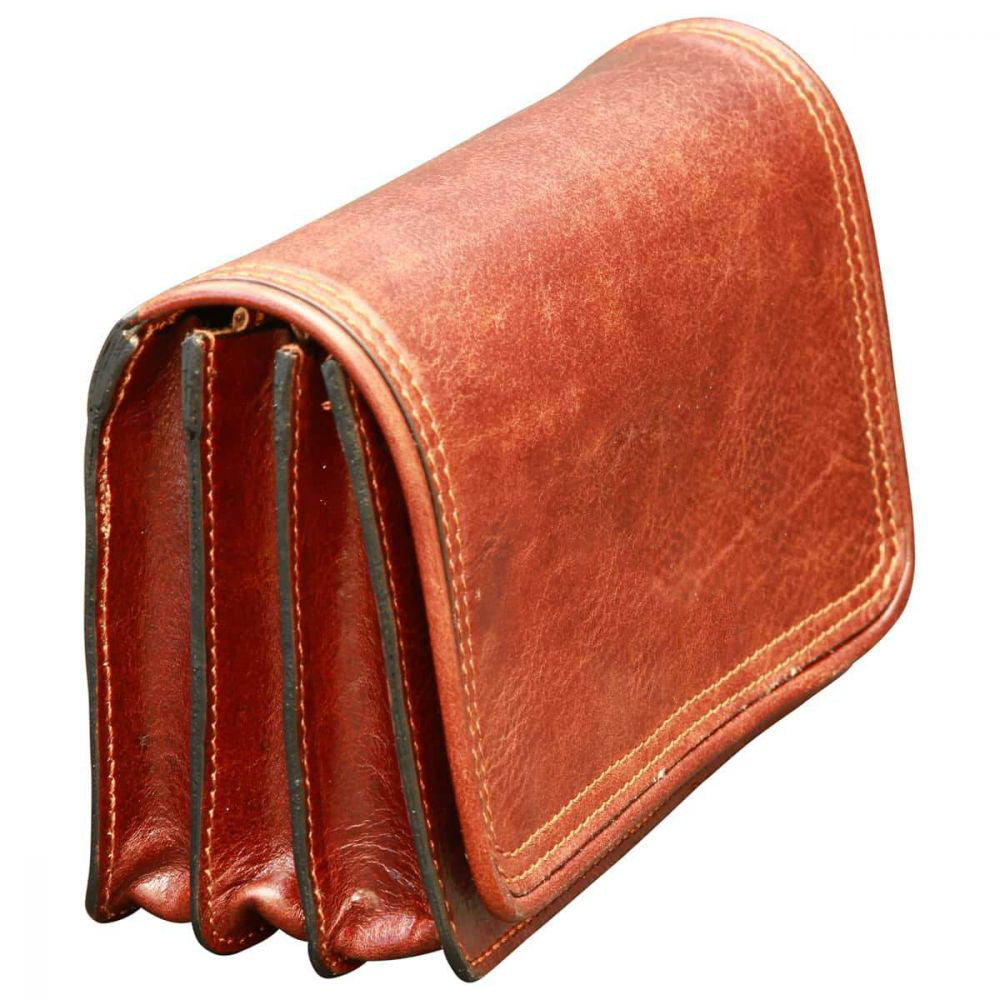 Leather pochette - Brown
