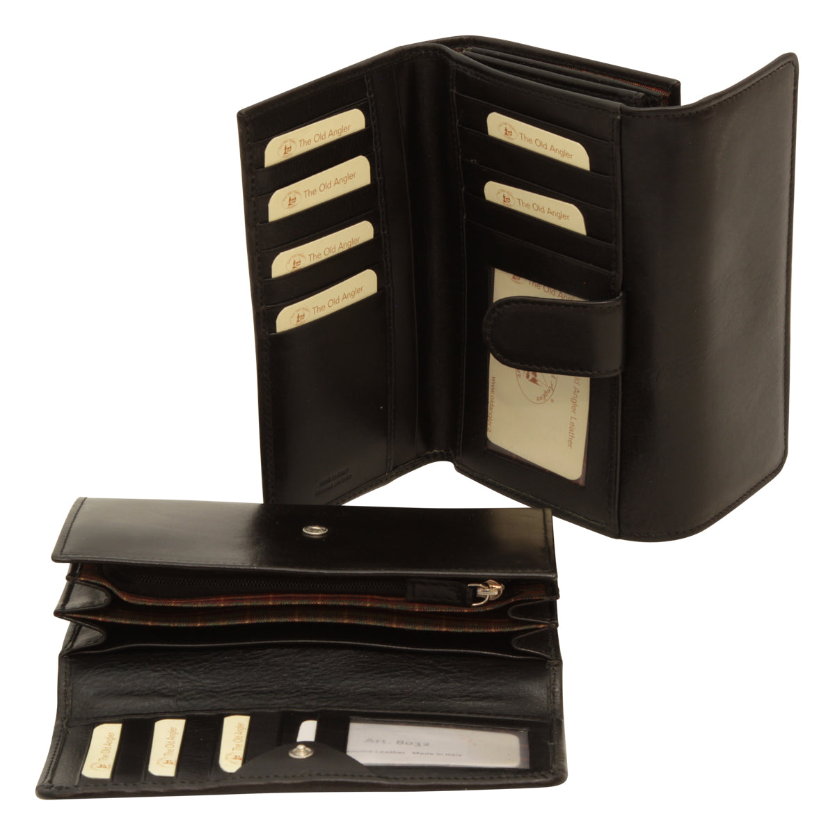 Women's leather wallet - Black with RFID