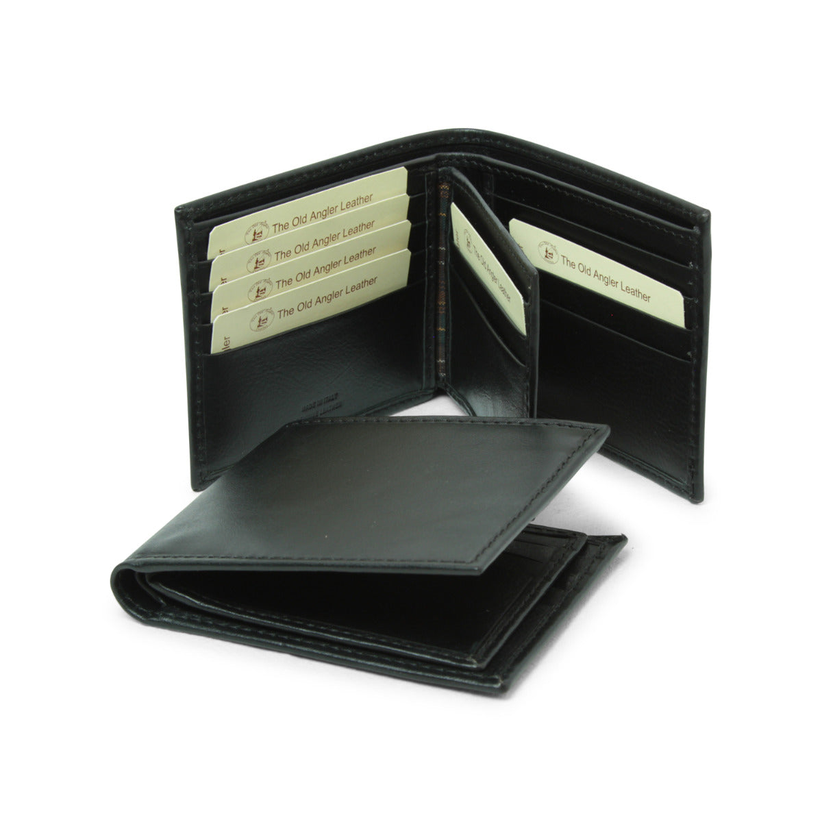 Leather wallet - black with RFID