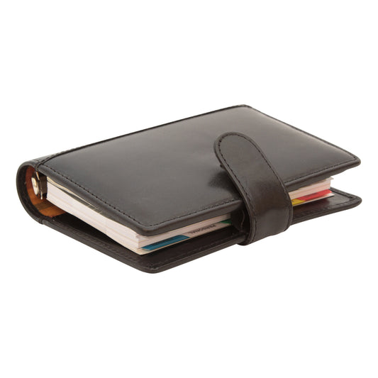 Leather organizer - black (small)