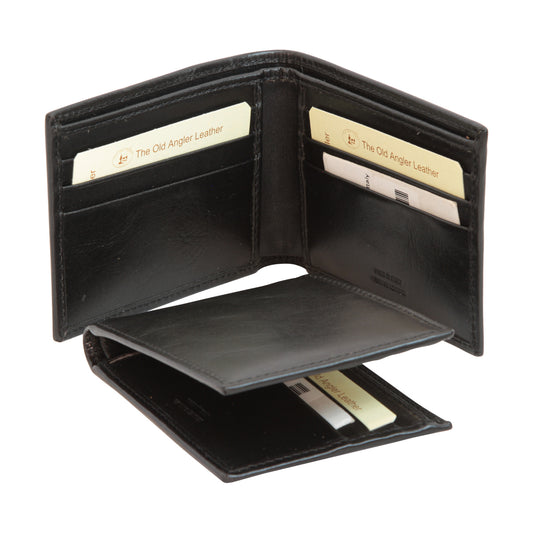 Men’s Italian Leather Wallet in Full-Grain Leather - black